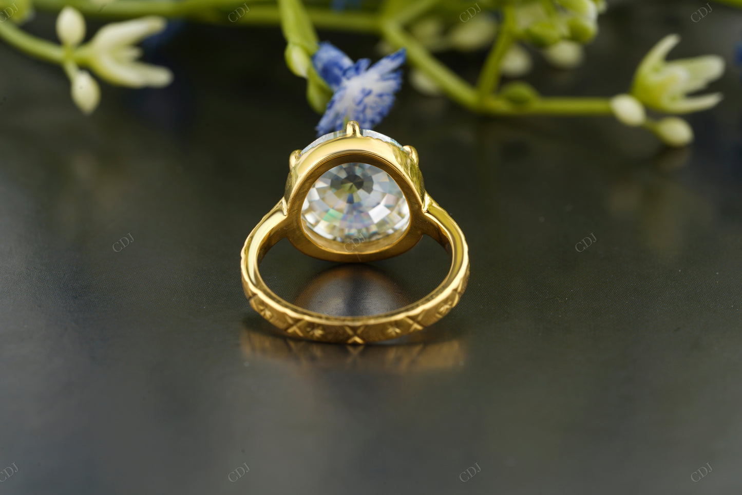 Rose Lab-Grown Diamond Solitaire Ring