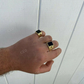 Mens 14k Gold Black Onyx Ring  customdiamjewel   