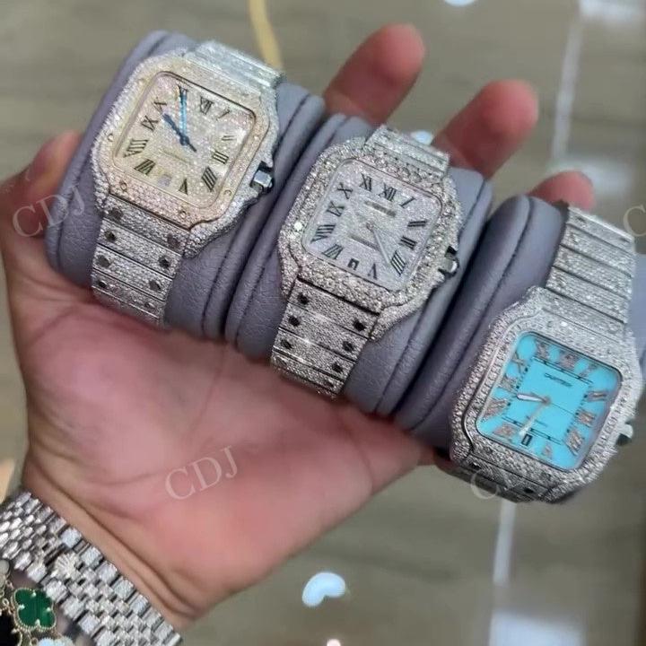 Super Iced Out VVS Moissanite Diamond Set Hip Hop Boy Watches hip hop jewelry CustomDiamJewel