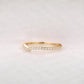 1.3mm Round Cut Diamond Half Eternity Stack Band  customdiamjewel   