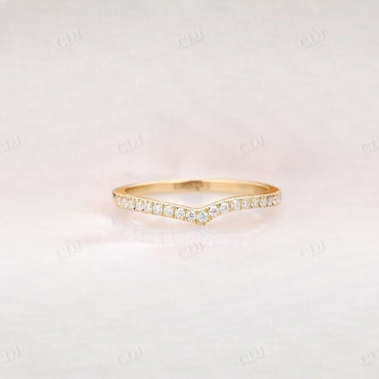 Round Cut Lab Grown Diamond Wedding Band Wedding Band customdiamjewel   