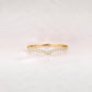 1.3mm Round Cut Diamond Half Eternity Stack Band  customdiamjewel   
