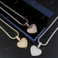 Men Fashion Iced Out Baguette Diamond Heart Pendant  customdiamjewel   