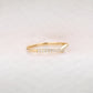 1.3mm Round Cut Diamond Half Eternity Stack Band  customdiamjewel   