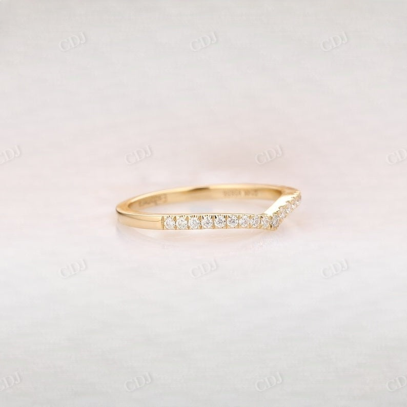 1.3mm Round Cut Diamond Half Eternity Stack Band  customdiamjewel   