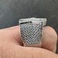 Hip Hop Iced Out Baguette Star Shaped Diamond Ring  customdiamjewel   