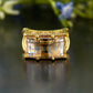 Vintage Emerald Lab-Grown Diamond Ring