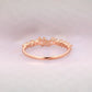 0.62CT Cluster Natural Diamond Half Eternity Wedding Band  customdiamjewel   