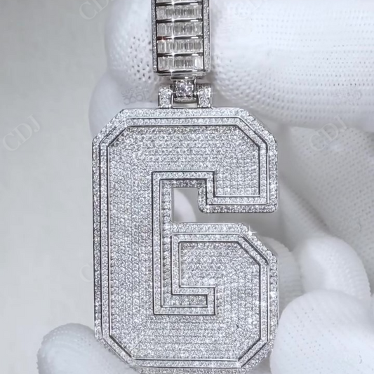 Customized Hip Hop Iced Out Letter Pendant hip hop jewelry CustomDiamJewel   