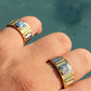 Mens 14k Gold Two Tone Hip Hop Ring  customdiamjewel   