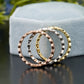 Three-Tone Lab-Grown Diamond Band Set