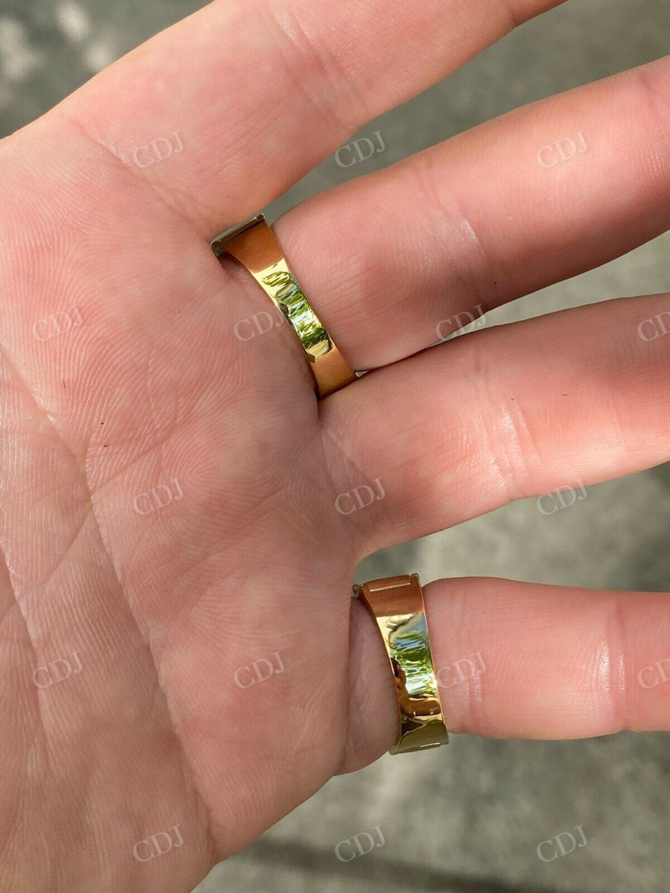 Mens 14k Gold Two Tone Hip Hop Ring  customdiamjewel   