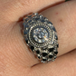 Mens Iced Out Moissanite Nugget Hip Hop Ring  customdiamjewel   