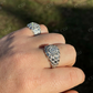 Mens Iced Out Moissanite Nugget Hip Hop Ring  customdiamjewel   