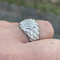 Mens Iced Out Moissanite Nugget Hip Hop Ring  customdiamjewel   