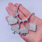 Pass Diamond Tester Card Symbol Pendant  customdiamjewel   