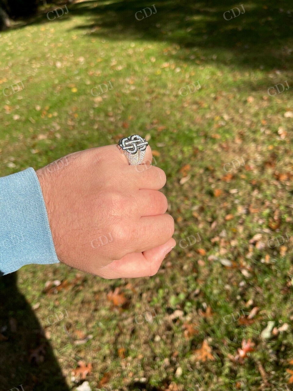 Dollar Sign Diamond Tester Passed Hip Hop Ring  customdiamjewel   