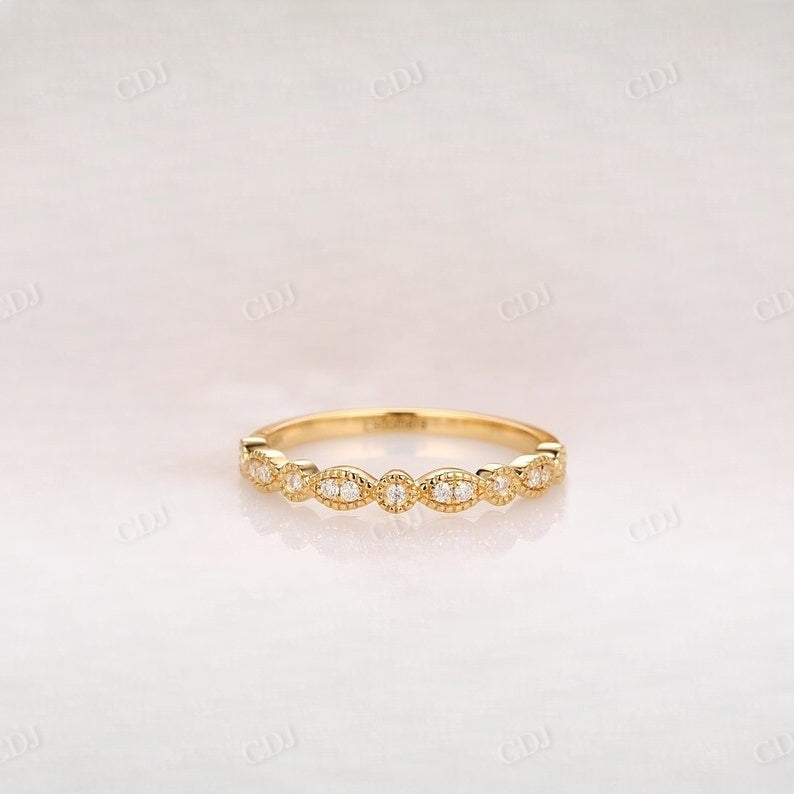 0.10CTW Unique Lab Grown Diamond Wedding Band Wedding Band customdiamjewel   