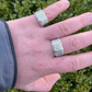 Two Tone Alternating Baguette And Round Square Hip Hop Ring  customdiamjewel   