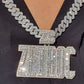 10K Yellow Gold ZEIROC Lab Grown Diamond Hip Hop Pendant hip hop jewelry customdiamjewel   