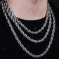 Antique 8MM Sterling Silver Rope Chain hip hop jewelry CustomDiamJewel
