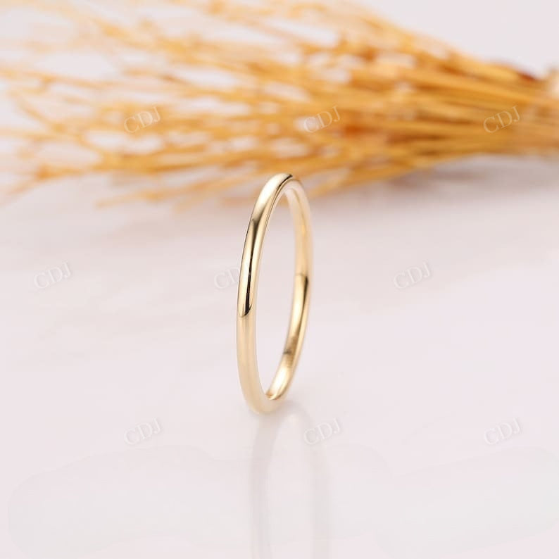 1.5MM Solid Gold Rounded Plain Wedding Band Wedding Band customdiamjewel   