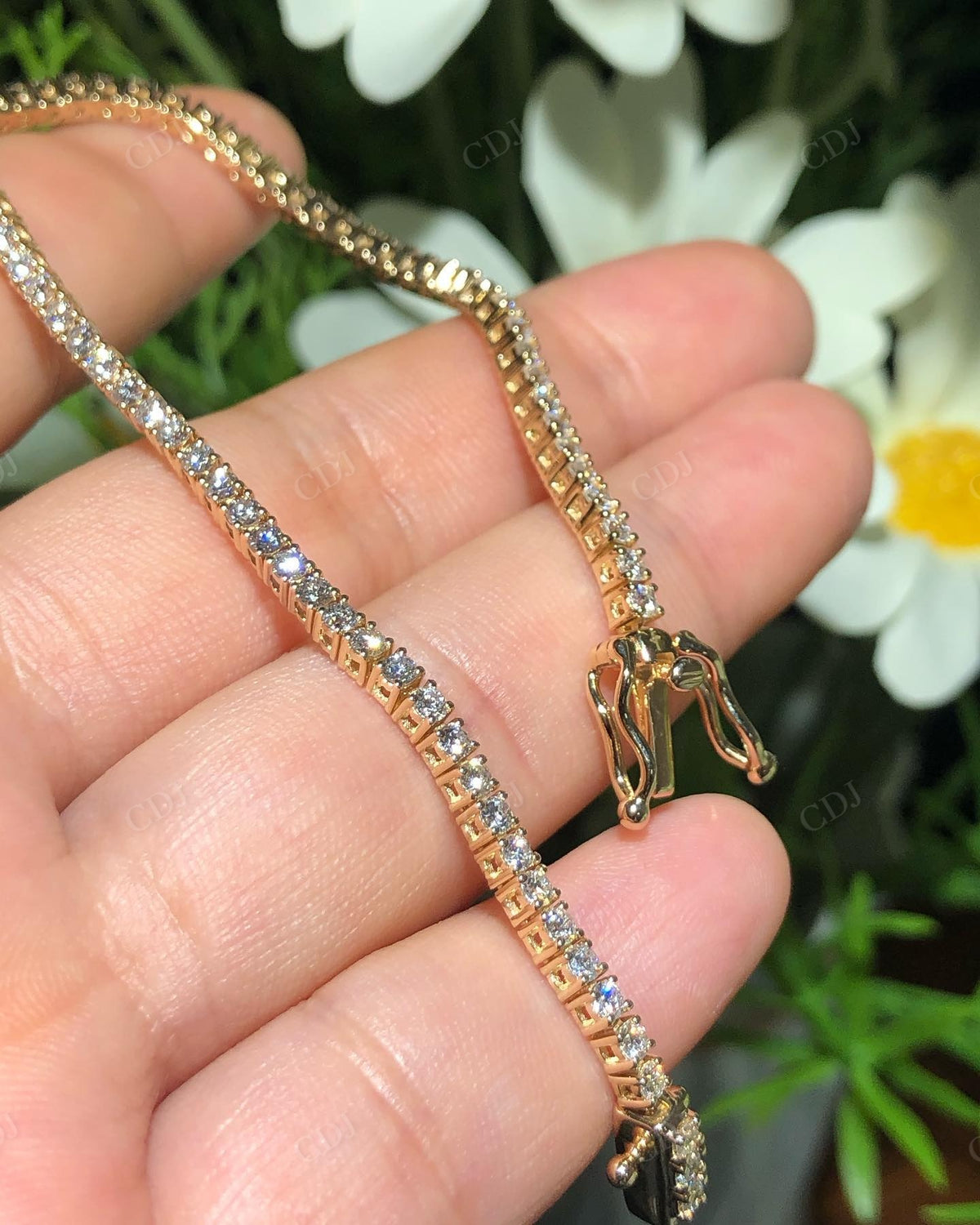 Handmade Lab Grown Diamond Tennis Bracelet customdiamjewel
