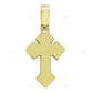 Customized Two Tone Gothic 10k Cross Pendant hip hop jewelry CustomDiamJewel