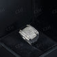 0.70 CTW Iced Out Silver Moissanite Ring Hip Hop Ring customdiamjewel