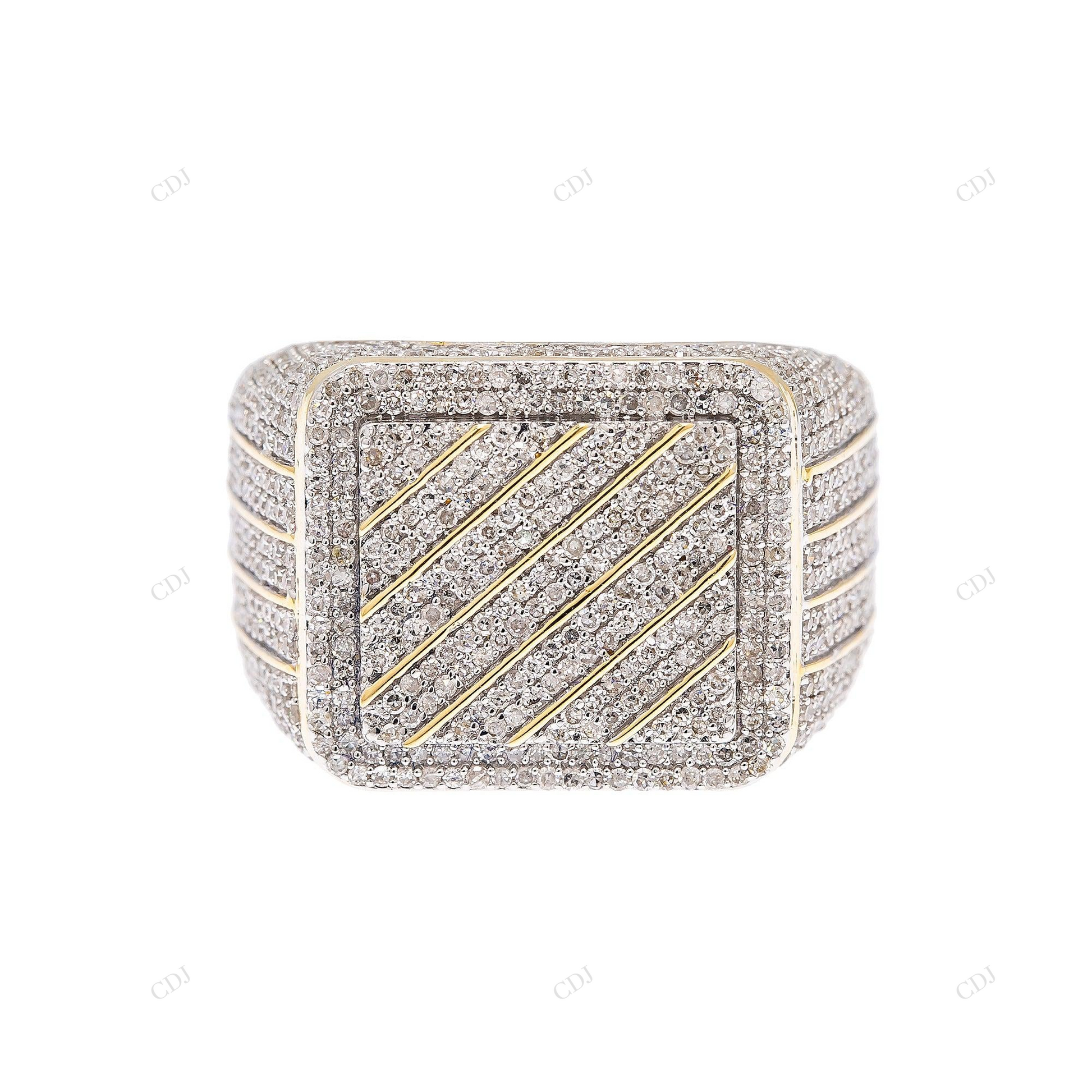 925 Sterling Silver Moissanite Hip Hop Ring hip hop jewelry customdiamjewel
