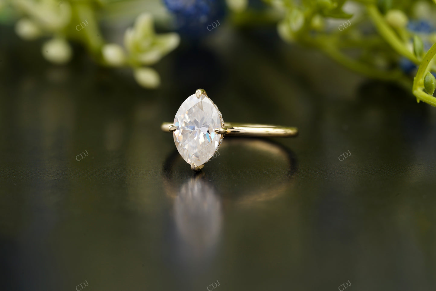 Marquise Lab-Grown Diamond Ring