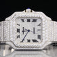 Luxury Men's Moissanite Diamond Cartier Watch customdiamjewel