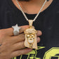 VVS Moissanite Iced Out Jesus Face Pendant hip hop jewelry CustomDiamJewel