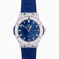 Blue Dial Custom Moissanite Diamond Watch customdiamjewel