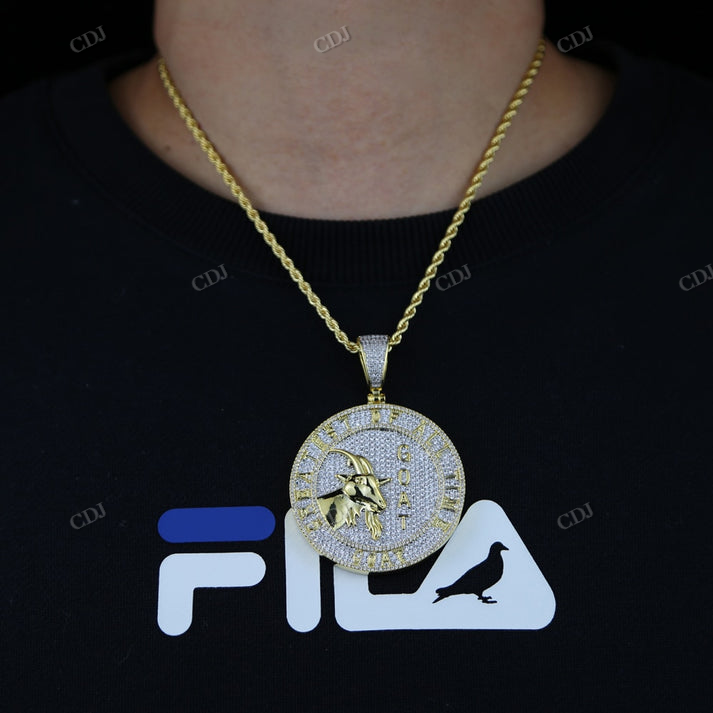 Iced out GOAT 3D Customized Moissanite Pendant hip hop jewelry CustomDiamJewel