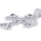 Flower Cross 2.2 Inch Lab Grown Diamond 10K Gold Pendant Hip Hop Pendent CustomDiamJewel