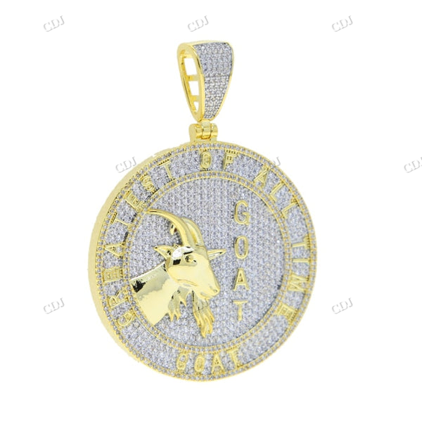 Iced out GOAT 3D Customized Moissanite Pendant hip hop jewelry CustomDiamJewel
