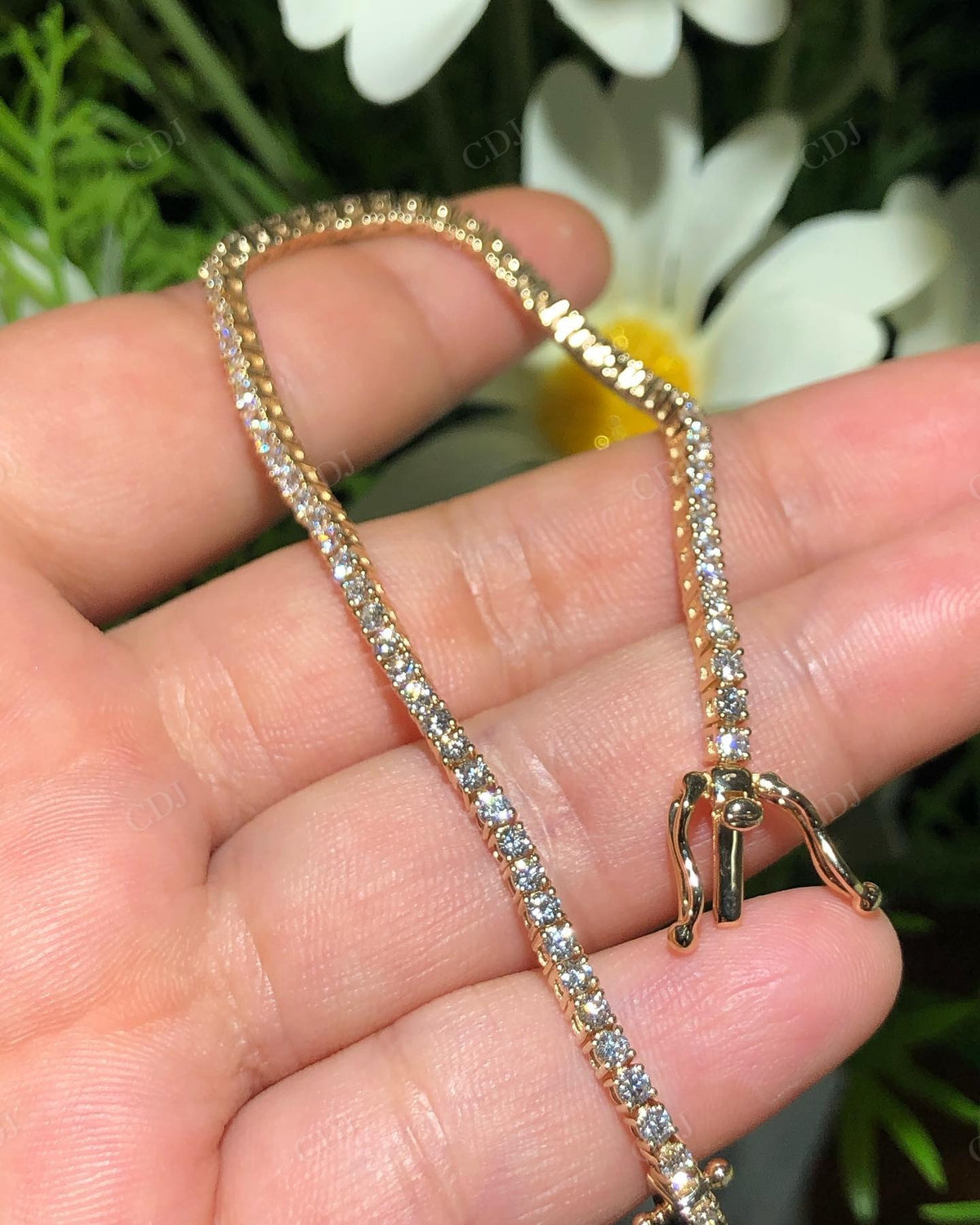 Handmade Lab Grown Diamond Tennis Bracelet customdiamjewel