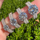 Two Band Moissanite Engagement Ring For Women  customdiamjewel   
