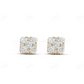 0.80 CT Square Diamond Cluster Stud Earrings Stud earrings CustomDiamJewel