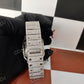 41MM Stainless Steel Natural Diamond Studded Wrist Watch customdiamjewel