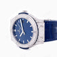 Blue Dial Custom Moissanite Diamond Watch customdiamjewel