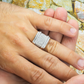 0.70 CTW Iced Out Silver Moissanite Ring Hip Hop Ring customdiamjewel