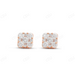 0.80 CT Square Diamond Cluster Stud Earrings Stud earrings CustomDiamJewel