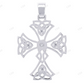 Flower Cross 2.2 Inch Lab Grown Diamond 10K Gold Pendant Hip Hop Pendent CustomDiamJewel