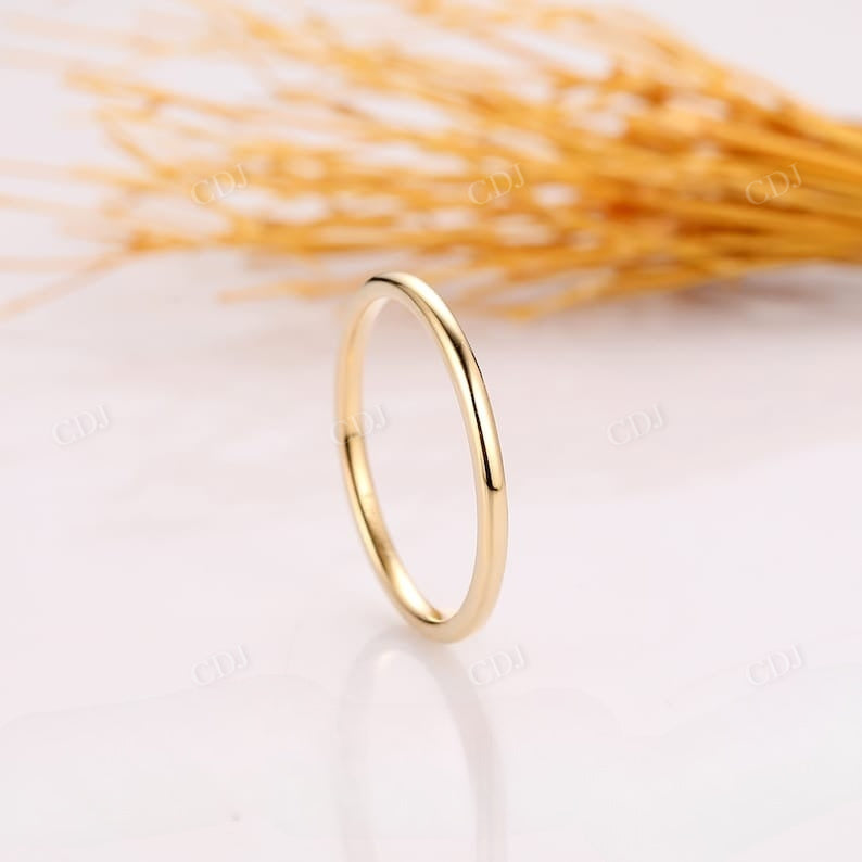 1.5MM Solid Gold Rounded Plain Wedding Band Wedding Band customdiamjewel   