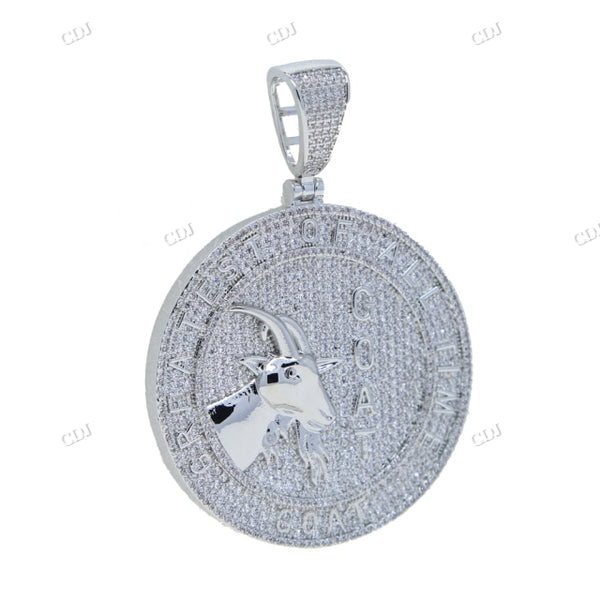 Iced out GOAT 3D Customized Moissanite Pendant hip hop jewelry CustomDiamJewel