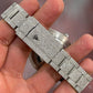 Full White Rolex Oyster Brown Dial Watch customdiamjewel