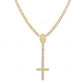 Fully Iced Out VVS D Moissanite Crosses Shape Tennis Chain Necklace hip hop jewelry CustomDiamJewel