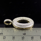 1.4" 0.85 CTW 10K Gold Natural Diamond Initial O Letter Pendant CustomDiamJewel